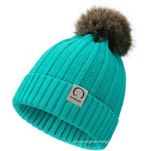 Winter Warm Beanie Hat with Pom
